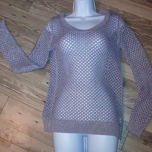 Lilac crochet sweater Size Small